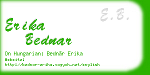 erika bednar business card